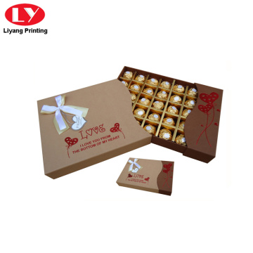 उपहार पैकेजिंग बॉक्स चॉकलेट ट्रफल प्रालिन बॉक्स
