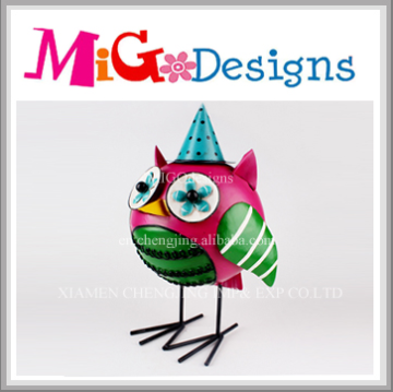 Custom Cartoon Garden Metal Bird Sculptures