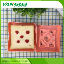 DIY Sandwich Heart Mould 4 Holes Bread Cutter Love Mould With LFGB