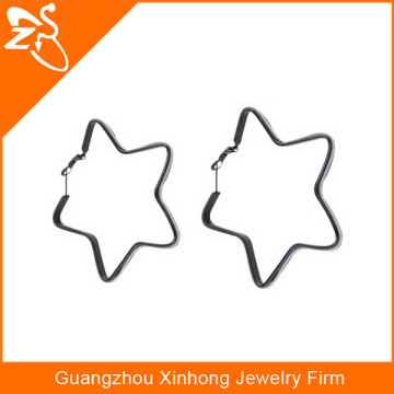 black star pressed earrings, cheap China wholesale earrings, hoop earrings wholesale