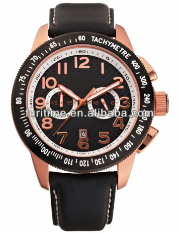 watch rose gold big case large wrist watches for men