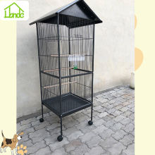 Metal large parrot cage with wheel