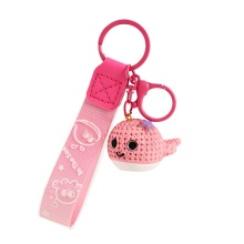 Wholesale Creative Cartoon Resin Little Whale Doll Couple Keychain Accessories