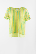 2 layers in stripes short sleeve pullover