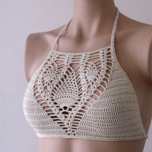 Crochet Bikini Bustier Women Swimwear Beach Wear