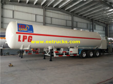 54000 Liters LPG Gas Tanker Semi Trailers