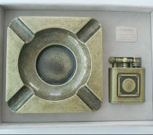 cigar gift box with cigar ashtray,windproof lighter JF-T3025
