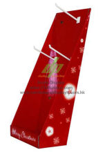 Oem / Odm Custom Design Red Pop Merchandising Sidekick Display With Uv Varnishing