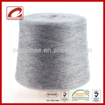 Fancy brushed merino mohair blended yarn with stock 8 colors available