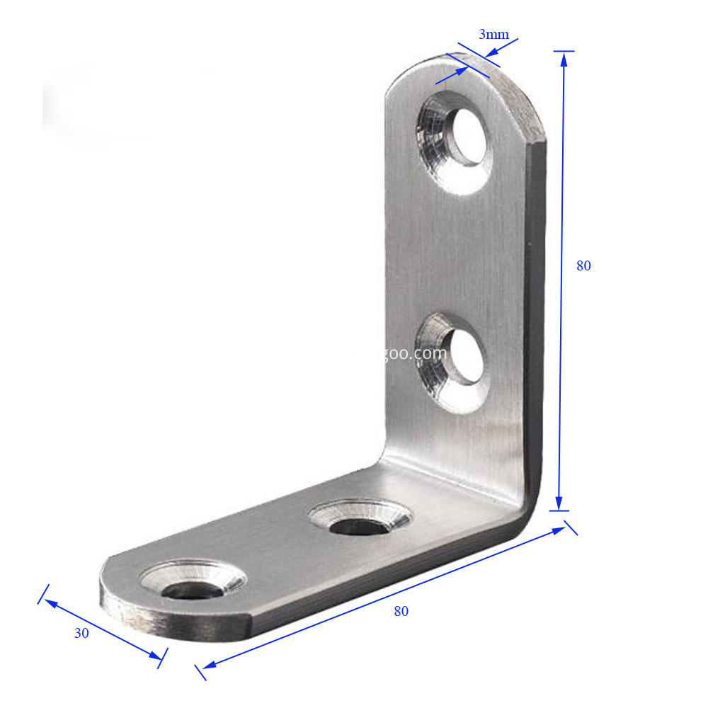 Scb0004 Stainless Steel Shelf Corner Bracket Size