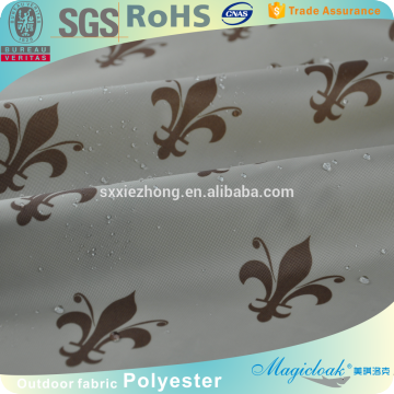 600D oxford fabric waterproof pu coated for bath curtain