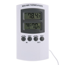 Digital Max Min Thermometer & Hygrometer: Indoor/Outdoor Temperature Humidity Monitor