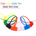 Tages de cabos de nylon etiquetas de etiquetas de plástico laços de plástico