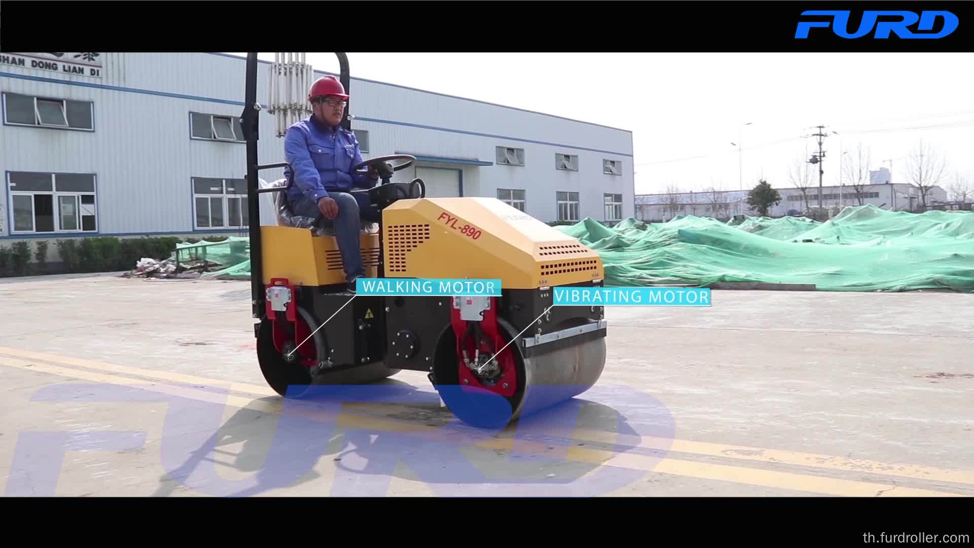 Hydraulic Vibration Price Road Roller Compactor with Imported Pump (FYL-890)