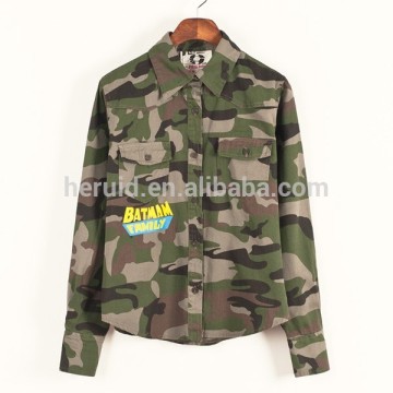 Nice design men camouflage shirt camouflage dress shirts