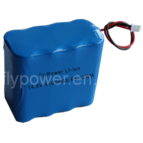 14.8V 4400mAh 18650 Lithium Ion Battery Pack (4S2P of FLC-18650-2200) .