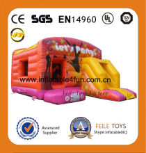 inflatable bouncy castle with warer slide