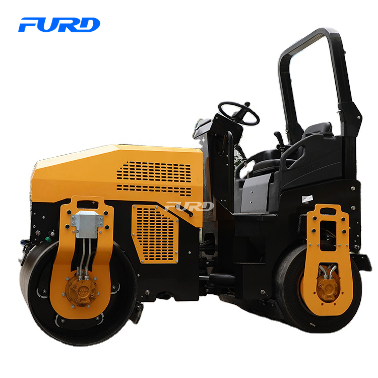 Fábrica Vibratório Roller Roller Máquina Preço Hidráulico Drive Hidráulico Rolo de Estrada Compactor Double Drum Compactor