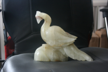 Jade Stone Craft, Jade Carving Bird, Christmas Gift
