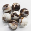 8 &amp; 16 MM Shell kleur textuur ronde kralen acryl losse beasd