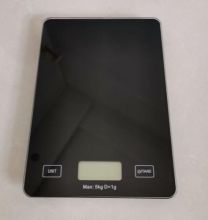 black color tempered glass kitchen scales