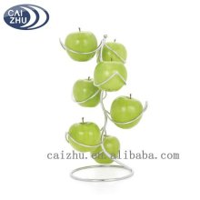 Chrome Wire Tree Shape Fruit Stand