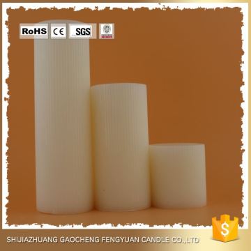 Abundant Stock Wedding Plain White Pillar Candles