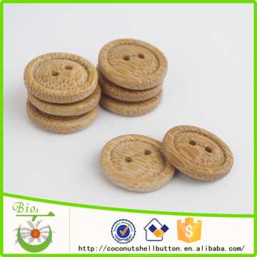 2 holes natural bamboo designer choice custom logo sewing buttons