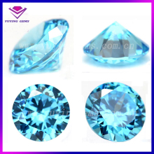 Aquamarine Brilliant Round Cubic Zirconia Star Cut Loose CZ Stones