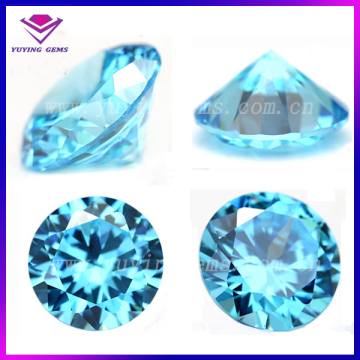 Aquamarine Brilliant Round Cubic Zirconia Star Cut Loose CZ Stones