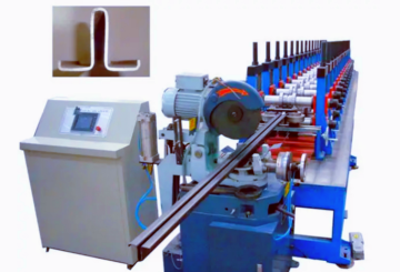 Elevator rail profile roll forming machine