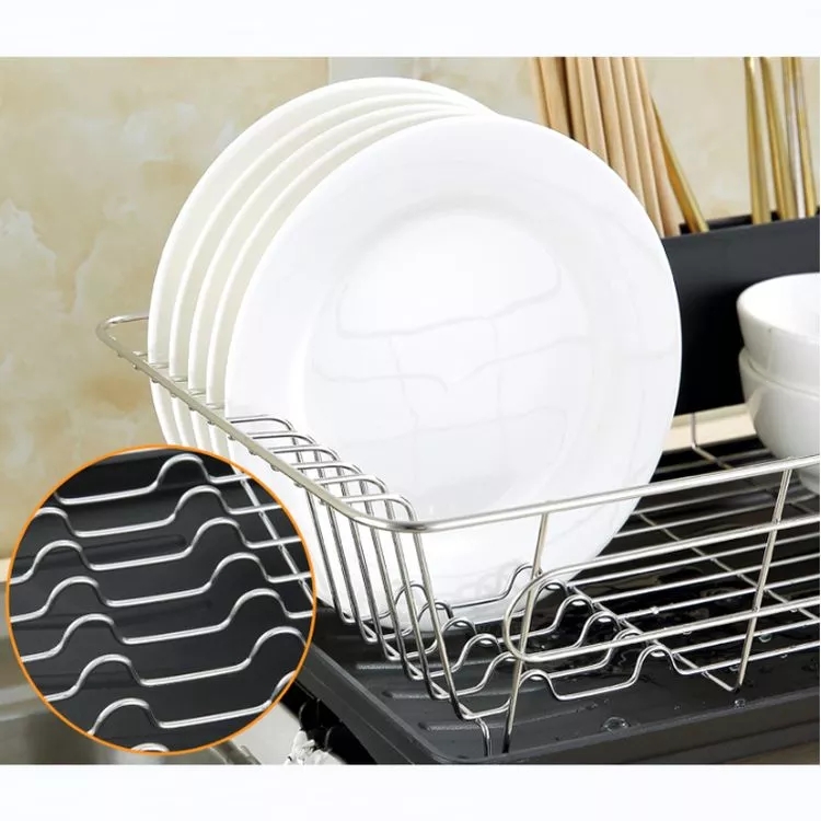 Hot Jual Stainless Steel Coating Kitchen Over Dish Dish Drying Rack