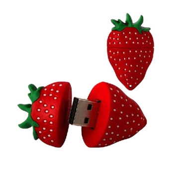 4GB Strawberry Shape PVC USB Flash Drive