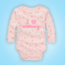 Printing body suit cotton baby rompers long sleeve rompers for baby girls