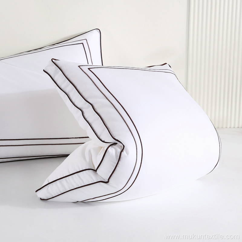 Custom logo embroidery pillow cotton wholesale