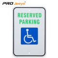 reflective reserved parking sign