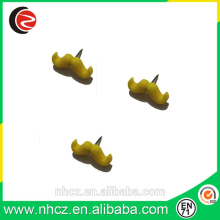Small Yellow Mustache Push Pin