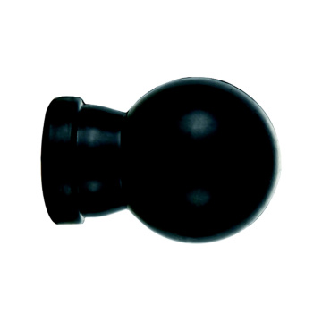 Small black ball plastic curtain rod wholesale