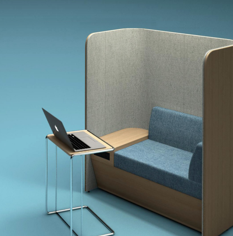 Private Space Seating Conference Office Meeting Pod met bank