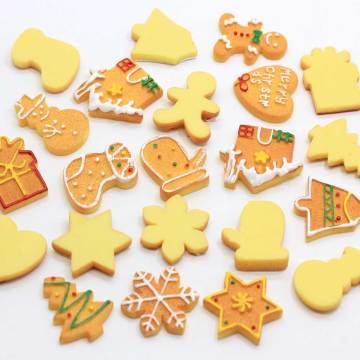 Diverse Stijl Cookies Sneeuwvlok Boom Sokken Vormige Hars Kralen Feestdecor Kerstboomversieringen Cabochon Spacer