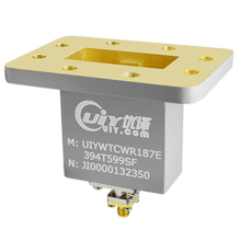 End Launch Adapter WR187 C Band Waveguide to Coaxial Adapter Low Insertion Loss