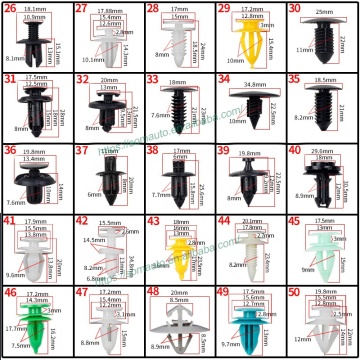 Quality Plastic Nylon Retaining Rivet Clips