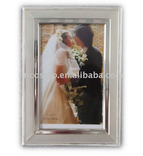 Silver Plated Embossed Iron Picture Frame