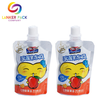 FAD Approved Custom Doypack Juice Pouches With Spout