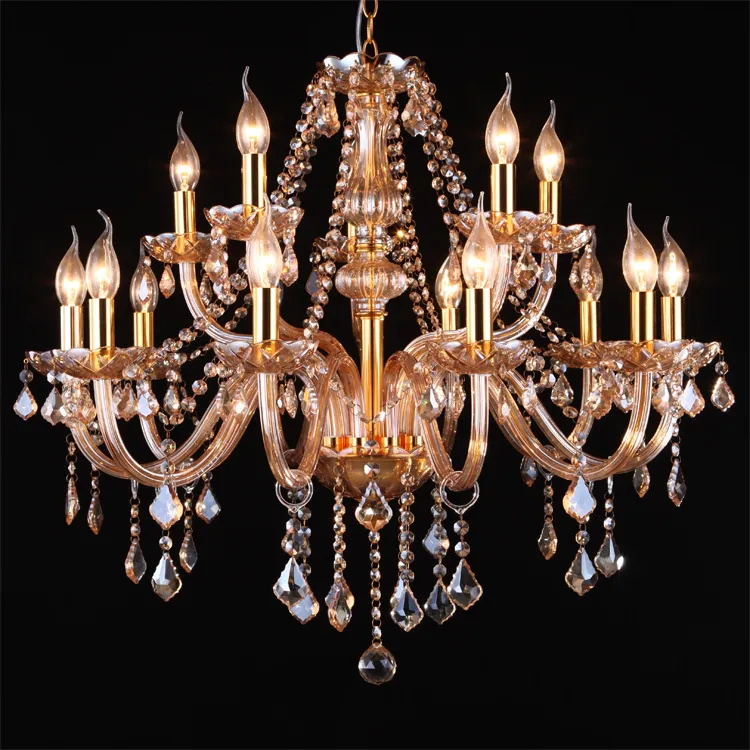 Stylish Transparent Bedside Crystal Chandelier for Home Decor