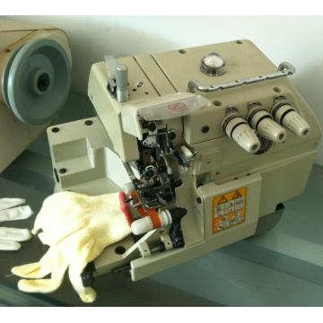 Máquina de coser Overlock de accionamiento directo para guantes de trabajo