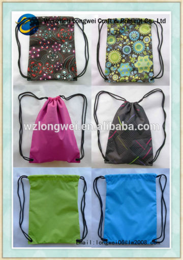 custom printed drawstring shoe bags/drawstring sports bag/drawstring shoe bag