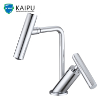 Brass single hole bathroom faucet