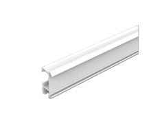 RSHT03-1-AP Aluminum Head Track with Magic Tape/Hook Side for Roman Shades, 20mm Blind Side Track, Chain Control