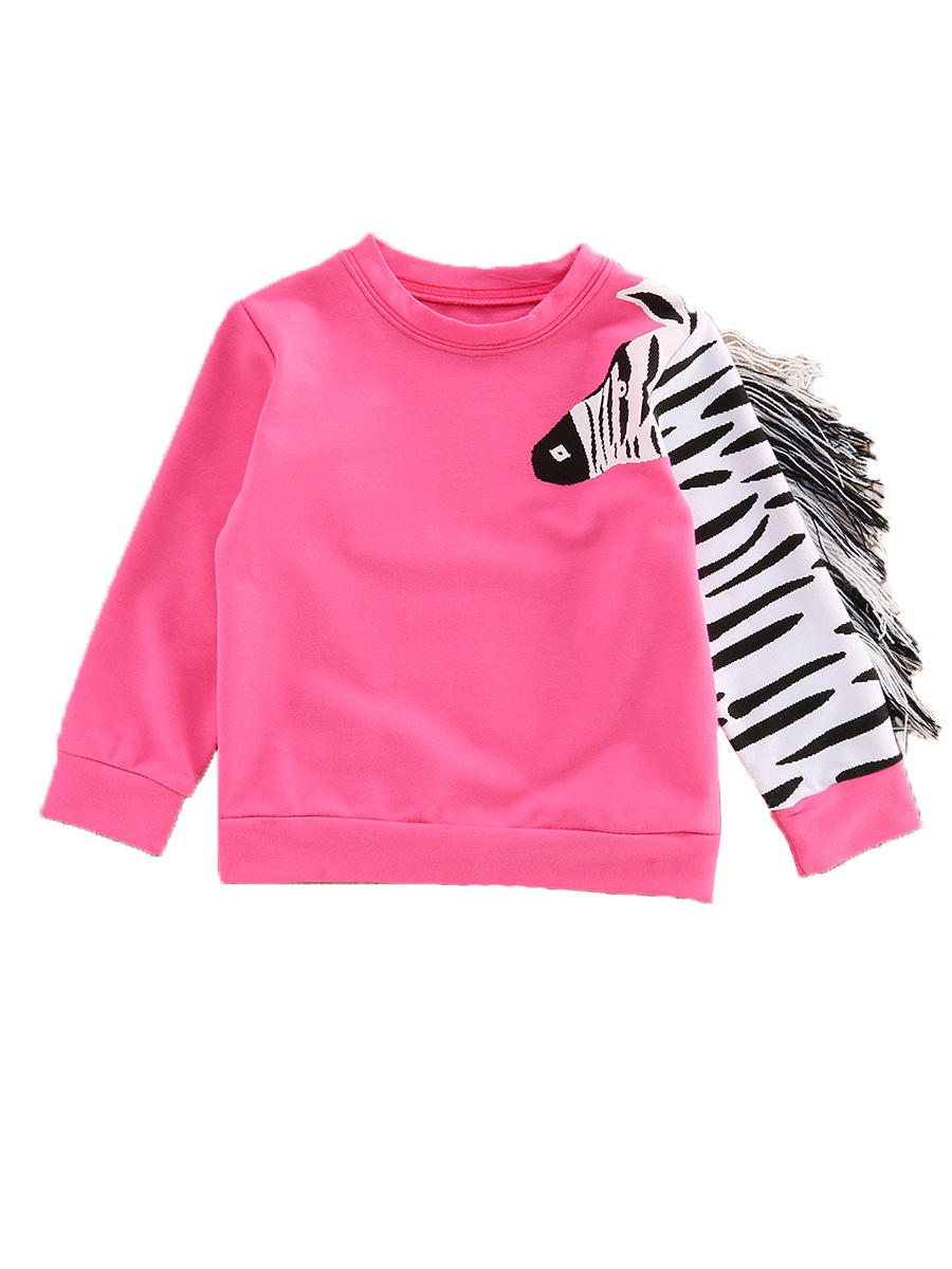 Explosions Children's Clothing Right Arm Tassel Horse Sweater